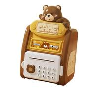 KIXZSAZ Fingerprint Password Lock and Unique Electronic Piggy Bank Toys Teaching Kids About Financial Literacy Electronic Piggy Bank for Kids Toy ATM Money