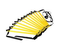 KIXZSAZ Fitness Training Speed Ladder Unique Enhances While Improving Performance And Footwork Skills Football Speed Training Equipment Ladder, Yellow Black, 2m 4 Sections