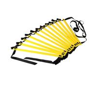 KIXZSAZ Fitness Training Speed Ladder Unique Enhances While Improving Performance And Footwork Skills Football Speed Training Equipment Ladder, Yellow Black, 6m 12 Sections