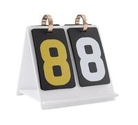 KIXZSAZ Flip Score Keeper Acrylic Scoring Marker Record Allows Quick Score Updates While Playing Favorite Card Games Card Board Game Scoreboard With Stand Competition, White, 10.5x10.5x12cm