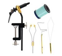 KIXZSAZ Fly Tying Bobbin Thread Holder Bobbin Holder Essential Fly Tying Tools for Anyone Who Loves Fishing and Angling Disc Threader Fishing Accessories, Blue