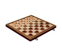 KIXZSAZ Foldable Chess Board Portable Set Wood Engaging Strategy Play Encouraged For Beginners And Experienced Gamers 2 In 1 Board Games Travel Case Beginner Chess Set
