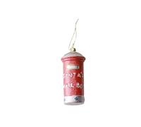 KIXZSAZ for Creative Christmas Tree Decoration Pendant Unique Mail Box Ornament For Special Occasions Santa Mailbox Christmas Ornament Festival Wreath Dec