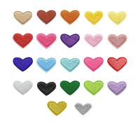 KIXZSAZ Fun and Playful Heart Patch Set for DIY Projects Fashion Repair and Personalization of Everyday Items Elegant Clothing Decoration Decorative Applique Sew On Patches DIY