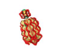 KIXZSAZ Fun Lion Dance Clothes for Stage Performance Playful Pet Costume for Exciting Show, Red, M