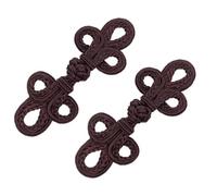 KIXZSAZ Functional Chinese Knot Frog Button Easy To Sew Optional Closure Traditional Clothing And DIY Fashion Chinese Knot Frog Button Sewing Buttons Fasteners Cardigan DIY, Coffee