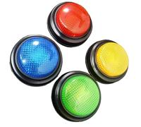 KIXZSAZ Game Show Buzzers Set Interactive Buzzers For Learning Games ABS Sound Buttons Recordable For Children Answer Buzzers