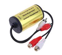 KIXZSAZ Ground Loop Isolator With Male Female Connector Instantly Eliminates Noise Car Audio Ensuring Maximum Enjoyment Universal Car Stereo Accessory Eliminate Noise