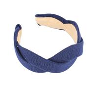 KIXZSAZ Hairbands Snake S-shaped Stylish Elegant Style Crocheted Hair Styling Accessories Headbands for Daily Wear Party, Navy