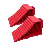 KIXZSAZ Heavy Duty Wheel Chocks Provide Essential Vehicle Stability And Anti Movement Solutions For Everyday Drivers Easy Removal Tire Stopper Replacement Accessory, red, 21x8.75x10cm