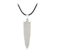 KIXZSAZ Hexagon Column Charm Jewelry Findings Handmade Anniversary Hanging Pendants Crystal Charms Crafting Necklace Earring, White Crystal