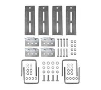 KIXZSAZ High Strength Steel Boat Bunk Bracket Set With Essential Square U Bolts For Reliable Performance U Bolts Nutsx 8 Swivel Top Bunk Bracket Kit With Hardware Mount