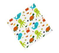 KIXZSAZ Highchair Splat Mat Baby Playmat Carpet Cartoon Washable Foldable Soft Polyester Waterproof Children Outdoor Household, sea World, 110 * 110cm