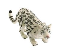 KIXZSAZ Household Office Bookshelf Landscape Ornaments Hand Painted Realistic Animal Figures Any Decor Style Backyard Simulation Wild Animal Statue For Adults, Snow Leopard