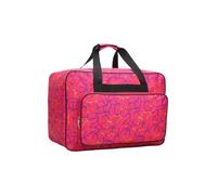 KIXZSAZ Household Sewing Machine Bag with Durable and Deformation-Resistant 1. Texture Hardware Pull Head Sports and Fitness Bag, Bright red