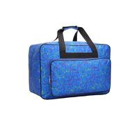 KIXZSAZ Household Sewing Machine Bag with Durable and Deformation-Resistant 1. Texture Hardware Pull Head Sports and Fitness Bag, Blue