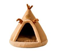 KIXZSAZ Indoor Cat Bed Snooze Soft Plush Cushion With Semi Enclosed For Ultimate Pet Comfort And Security Can Rest Comfortably In Cat Bed Cave House For Indoor Cats Padded Cushion