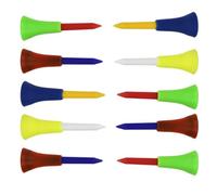 KIXZSAZ Indoor Outdoor Golf Accessories Durable Golf Tees Ball Nail Limit Tees Practice Aids Must Have For Club Rubber Cushion Top Tee Nail Limit, 10 pcs, 56mm