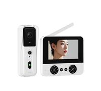 KIXZSAZ Infrared Night s Video Doorbell For Home Security PIR Motions Detection/automatic Snapshot/infrared Night s, white