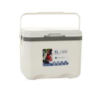 KIXZSAZ Insulated Portable Hard Cooler Chest Provides Convenient Cold Storage Picnics Camping Or Fishing Fresh Food Preservation Cold Shipping Freeze Food Ice Box Cooler Camping, White, 27x18x23cm