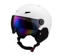 KIXZSAZ Integrated Snow Sports Helmet Designed For Snowboarding To Eyes Wind And Adverse Weather Conditions Outdoors Snowboard Helmet Ski Shockproof Windproof, White, S