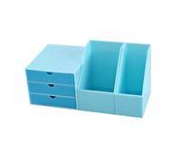 KIXZSAZ Interactive Dollhouse Miniature Bookshelf Helps Children Develop Organizational Skills While Creating Unique Life Scenes Dollhouse Desk Shelf, Blue, 3.7x5.3x4.6cm