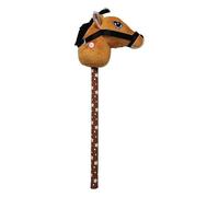 KIXZSAZ Interactive Plush Hobby Horse Stick Toy Offers Real Riding Experience While Promoting Child Development Features Plush Hobby Horse Stick Toy With , light brown , 2