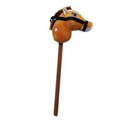 KIXZSAZ Interactive Plush Hobby Horse Stick Toy Offers Real Riding Experience While Promoting Child Development Features Plush Hobby Horse Stick Toy With , light brown , 3