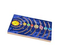 KIXZSAZ Interesting Space Jigsaw Planets Puzzle Solar System Wooden Board Helping Develop Cognitive Skills In Young Kids Toddlers Children Educational