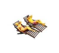 KIXZSAZ Intricate 1/64 Scale People Figures Set for Sand Table Layout Detailed and Authentic Diorama Chair, Pink