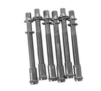 KIXZSAZ Iron Drum Tight Screw Parts Accessory Precision Tuning Drum Screws And Tension Rods For Tuned Music Making Easy To Carry Around.'re To In Bag As Spares. Package Includes, Silver, 6x50mm