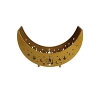 KIXZSAZ Iron Moon Shape Service Plate Stylish Solid Color Unfading Anti-Rust Restaurant Feast Wedding Dish Tray Tableware, Type 1