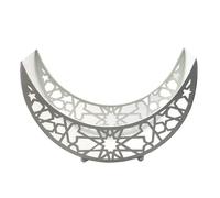 KIXZSAZ Iron Moon Shape Service Plate Stylish Solid Color Unfading Anti-Rust Restaurant Feast Wedding Dish Tray Tableware, Type 4