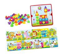 KIXZSAZ Kids Crafts Activities Mosaic Pegboard Game Inspiring Artistic Skills And Pattern Recognition For Young Minds Mosaic Peg Boards Game Educational Toddlers Toys