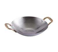 KIXZSAZ Korean Ramen Pot Fast Heating Dual Handle Versatile Cooking Solution For Home Kitchen Seafood And Noodles Multipurpose Pan Dry Pots Kimchi Soup Pot Camping