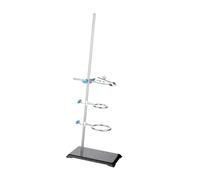 KIXZSAZ Lab Stand Kits For Chemistry Experiment Including Iron Stand Holder Provide Innovative Ways To Engage Students In Scientific Inquiry Chemistry Lab Set Iron With Base, Silver, 40cm