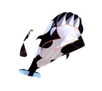 KIXZSAZ Large 3D Dolphin Kites Fly Well In All Outdoor Areas Lightweight And Easy To Control With Handle Kite Spool 3D Kite Large Dolphin Flying Kites Soft