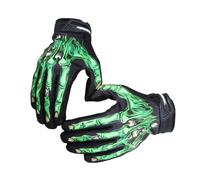 KIXZSAZ Lightweight And Shockproof Skeleton Riding Gloves For Autumn Winter Breathable And Comfortable Nylon Quick-drying, green, XS(kid)
