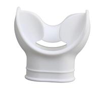 KIXZSAZ Lightweight Scuba Diving Mouthpiece Replacement Comfortable High Performance Soft Silicone Accessories For Adults Scuba Diving Regulator Mouthpiece Comfort Bite, White, 5.12x5.39cm