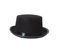 KIXZSAZ Magician Top Hat Stage Performance High Hat Black Adult Top Black Mens Victorian Magician Dress Up Hats For Adults Stovepipe Fancy Dress, S for Kid