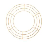 KIXZSAZ Metal Wire Wreath Frame For Crafts Unleash Creativity With Durable Base For Artistic Projects Metal Wreath Rings Christmas Flower Frames Ribbon , Gold , 30cm