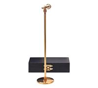 KIXZSAZ Microphone And Musical Instrument Miniature Dollhouse Accessories Collectors Display Decor Made Of Metal 1:12 Miniature Drum Saxophone Trumpet Curved Pipe