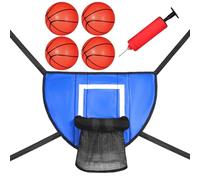 KIXZSAZ Mini Basketball Hoop Adds Excitement To Trampolines While Improving Balance And Coordination Through Active Play Kid Basketball Hoop For Trampoline With Enclosure