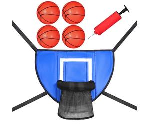 KIXZSAZ Mini Basketball Hoop Adds Excitement To Trampolines While Improving Balance And Coordination Through Active Play Kid Basketball Hoop For Trampoline With Enclosure