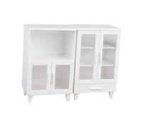 KIXZSAZ Mini Cupboard Storage Solutions Dollhouse Styling With Creative Possibilities And Unique Elements Mini Dollhouse Furniture Display Shelf Fits In Any Or Miniature Settings