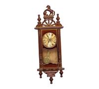 KIXZSAZ Miniature Dollhouse Wall Clock Stylish Decor Piece Enhances Living Rooms Creating Beautiful Backdrops For Childhood Memories Dollhouse Model Miniature Furniture Decoration