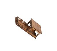 KIXZSAZ Miniature House 1/72 Scale Models House Delightful 3D Wooden Puzzle For Adults Offers Engaging Fun Eastern European Architecture Scene Building Model Is Unassemble And Unpainted Kits