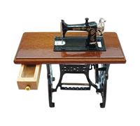 KIXZSAZ Miniature Sewing Machine Doll House Accessories Playset for Exquisite and Petite