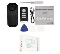 KIXZSAZ Motorcycle Alarm Portable Battery Operated Remote Control 7 Gear Adjustable Bicycle Scooter Window Automotive Alarms