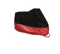 KIXZSAZ Motorcycle Rain Cover Universal Outdoor Indoor Waterproof Protector Dust-proof Breathable Scooter Covers Accessories, Black+Red